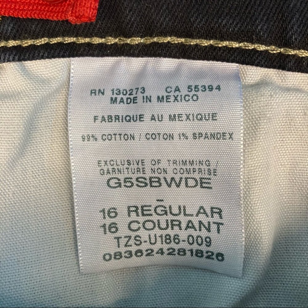 WRANGLER Sz 16 Reg Straight Slim Leg Jeans - Picture 7 of 8